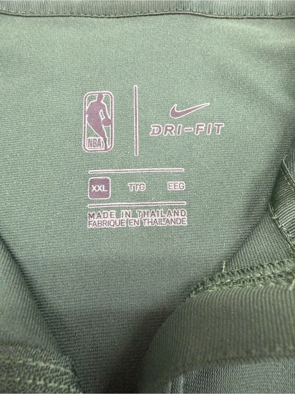 Milwaukee Bucks Nike Dri-Fit Element Logo Performance Shooting 1/4 Zip XXL 25x29